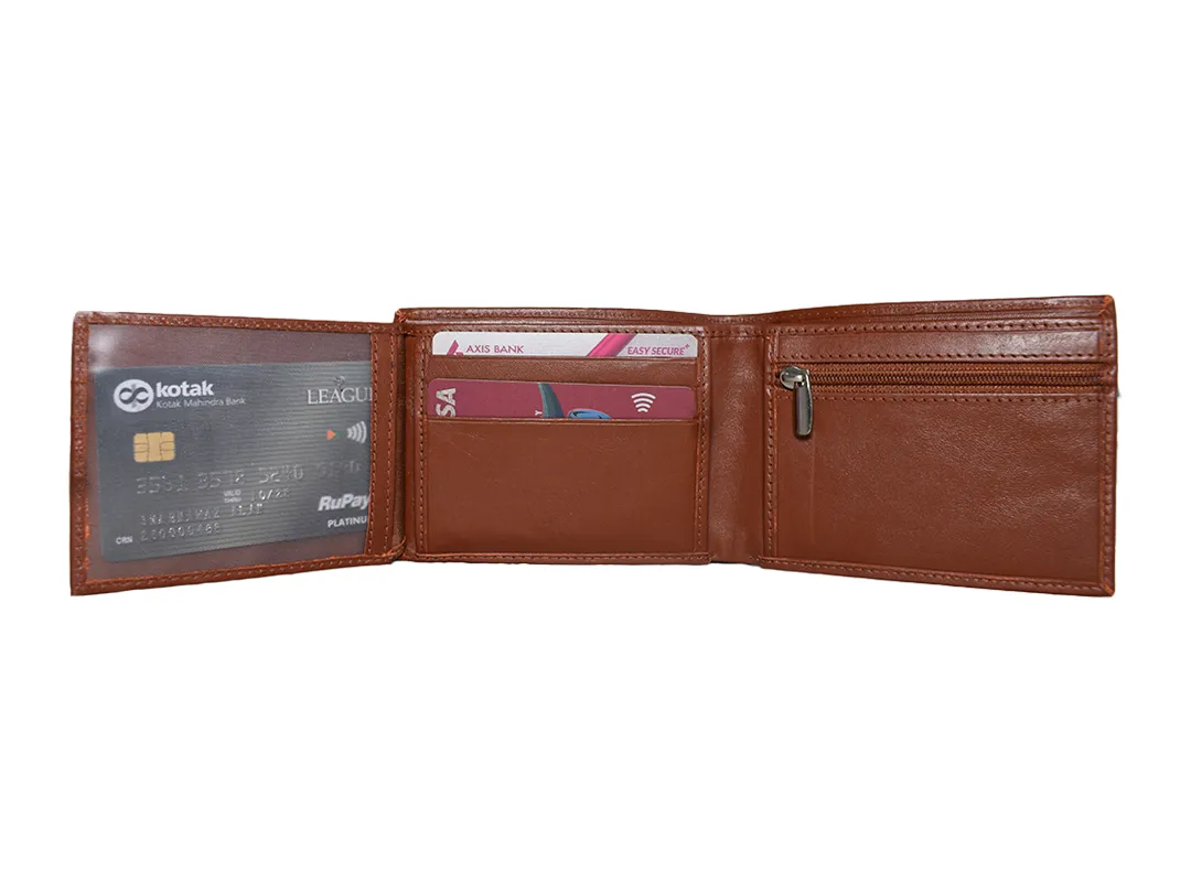 Noah Men’s Leather Wallet ReddishBrown - BIMW101