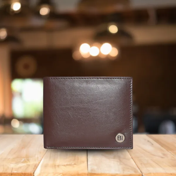 George Men’s Leather Wallet brown - BIMW110
