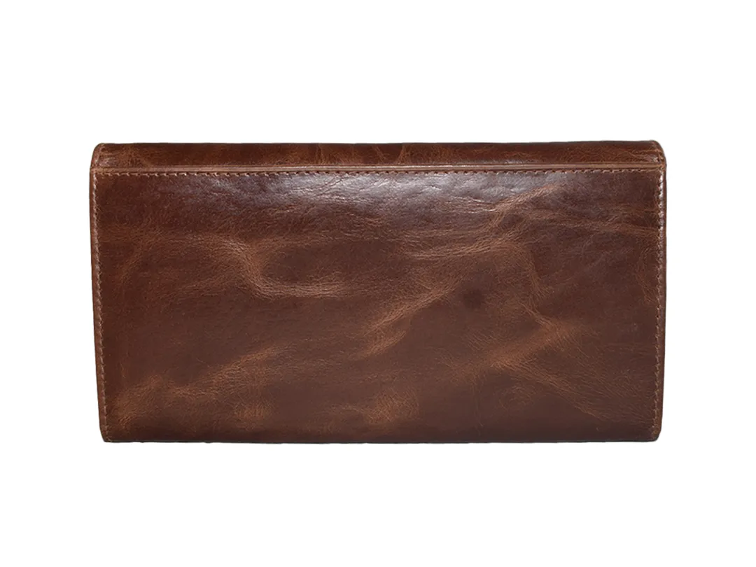 Ayra Women's Leather Wallet Brown - BIWW200