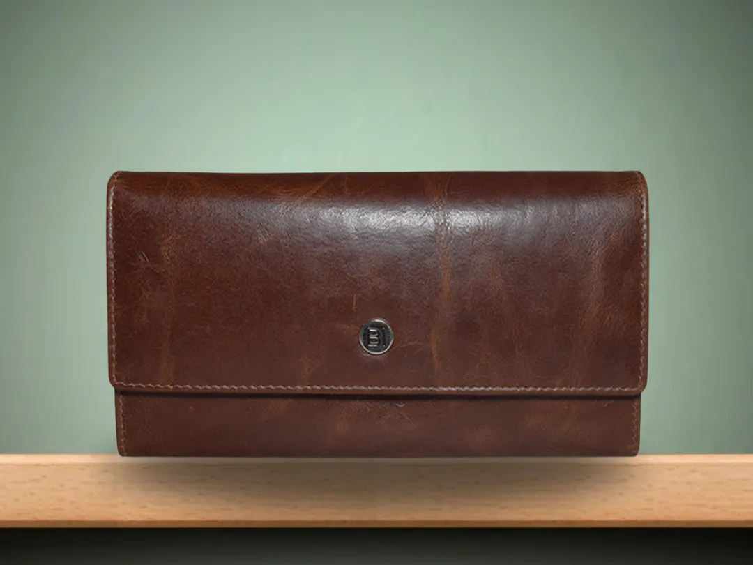 Ayra Women's Leather Wallet Brown - BIWW200