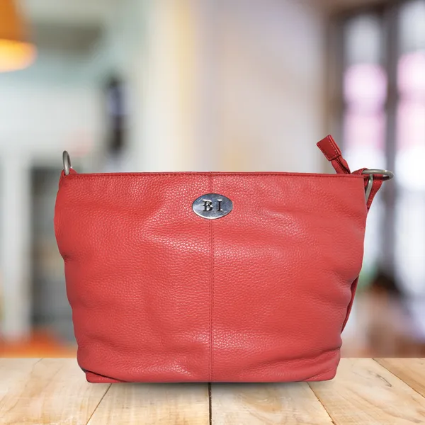 Elsie Women’s Leather Bag Red - BIWB114