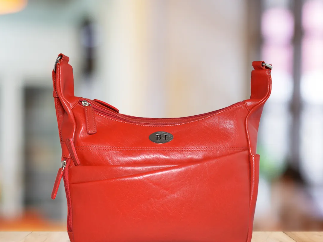 Isabella Women’s Leather Bag Red BIWB116