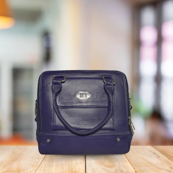 Daisy Women’s Leather Bag Blue - BIWB117