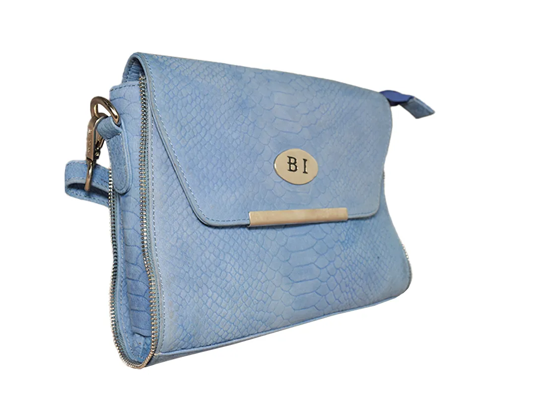 Florence Women’s Leather Bag Sky Blue - BIWB119