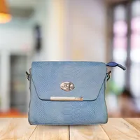 Florence Women’s Leather Bag Sky Blue - BIWB119