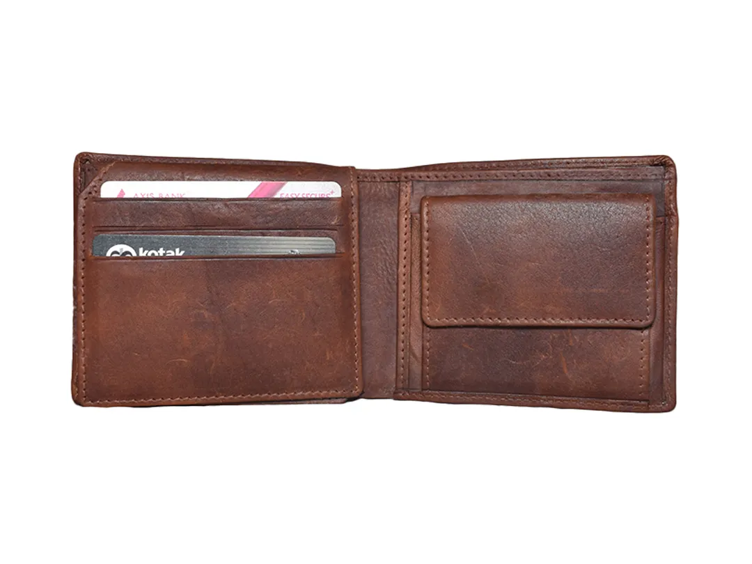 Leo Men’s Leather Wallet Brown - BIMW112