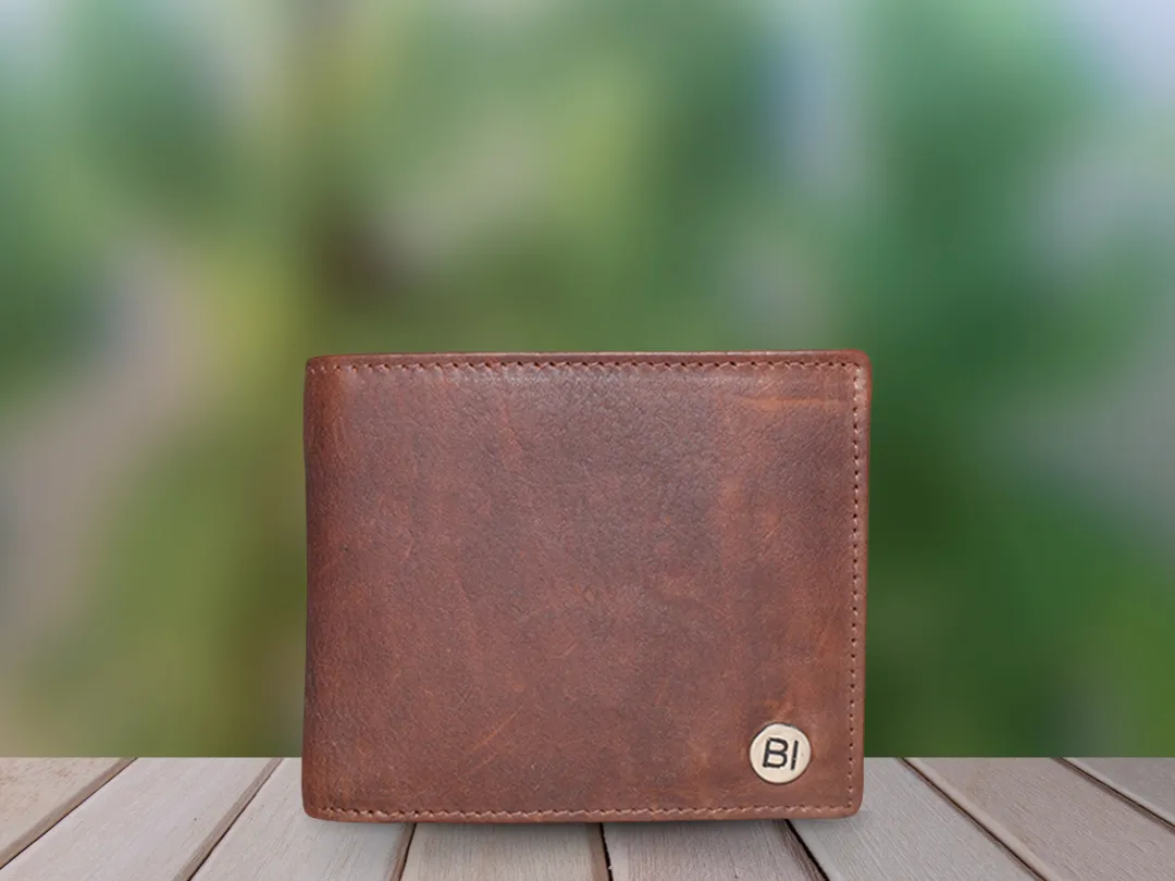 Leo Men’s Leather Wallet Brown - BIMW112