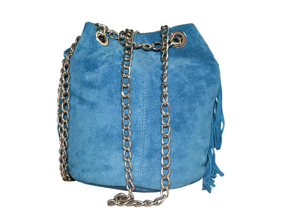 Ella Women’s Leather Bag Blue - BIWB120