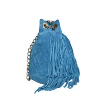 Ella Women’s Leather Bag Blue - BIWB120