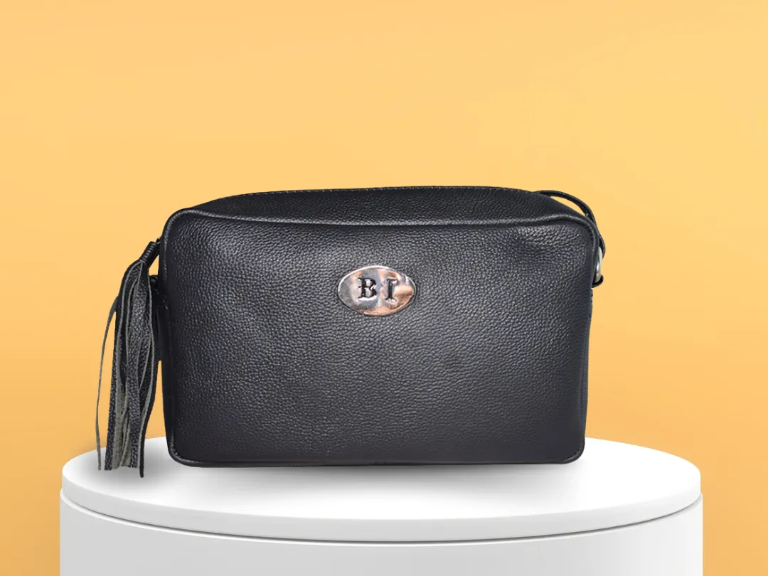 Phoebe Women's Leather Black Bag - BIWB123