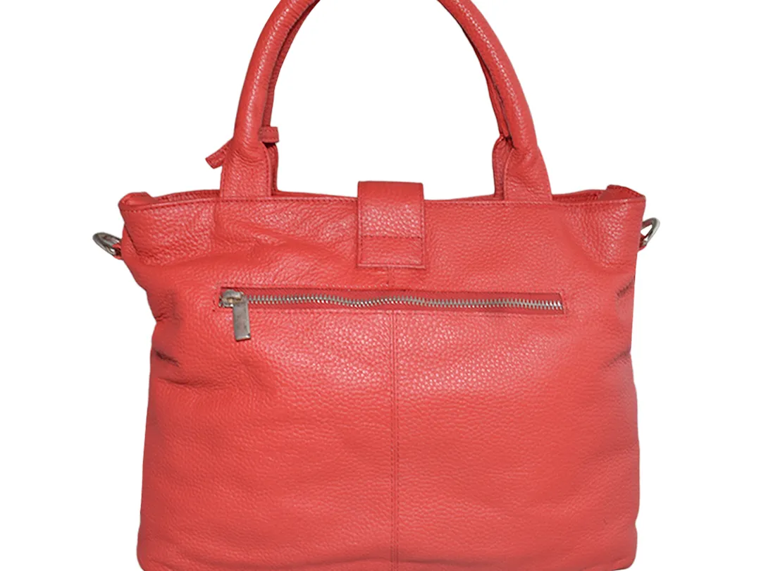 Evelyn  Women's Leather Bag Red - BIWB127