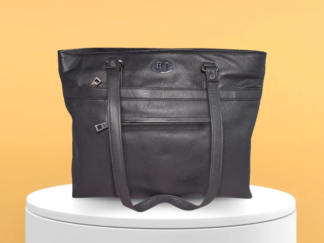 Emilia  Women's Leather Bag Black - BIWB129