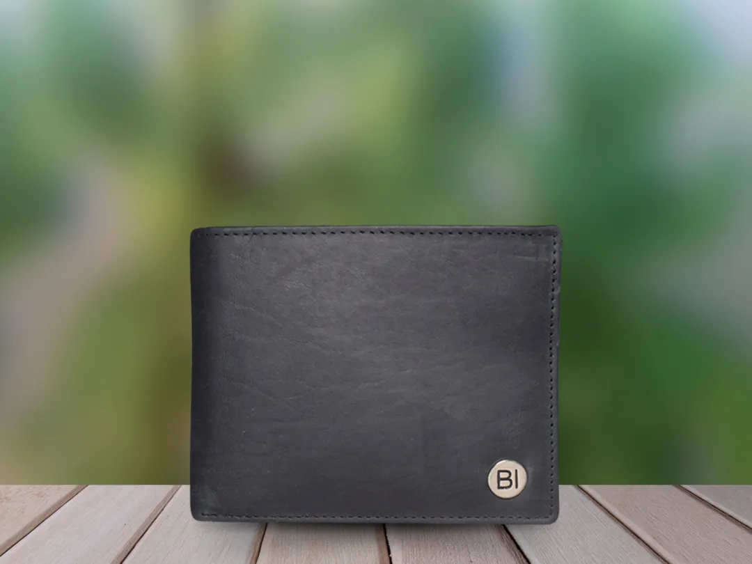 Freddie Men’s Leather Wallet Black - BIMW113