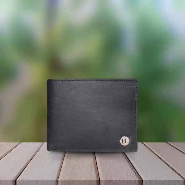 Freddie Men’s Leather Wallet Black - BIMW113