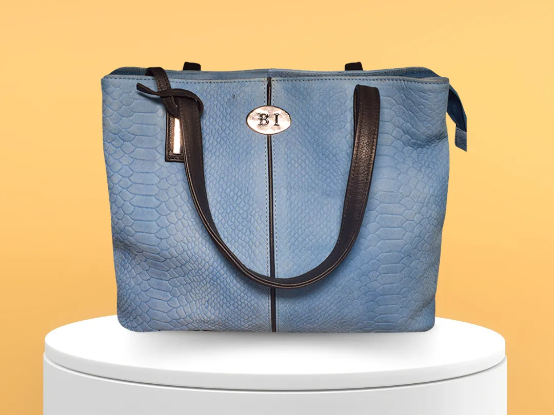Matilda  Women's Leather Bag Sky Blue - BIWB131