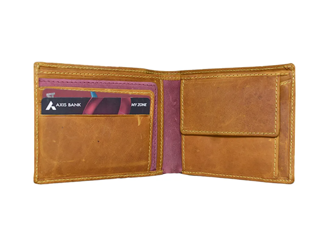 Freddie Men’s Leather Wallet Tan - BIMW114