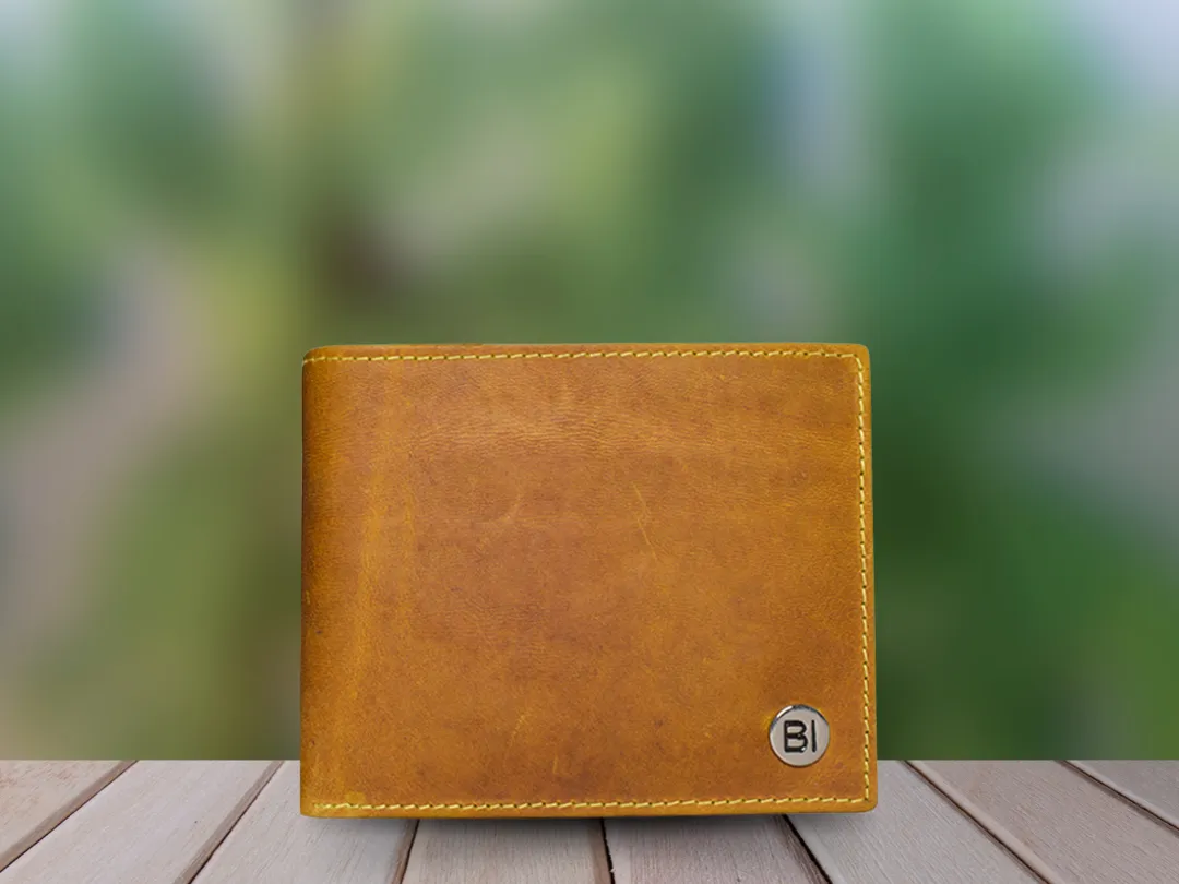 Freddie Men’s Leather Wallet Tan - BIMW114