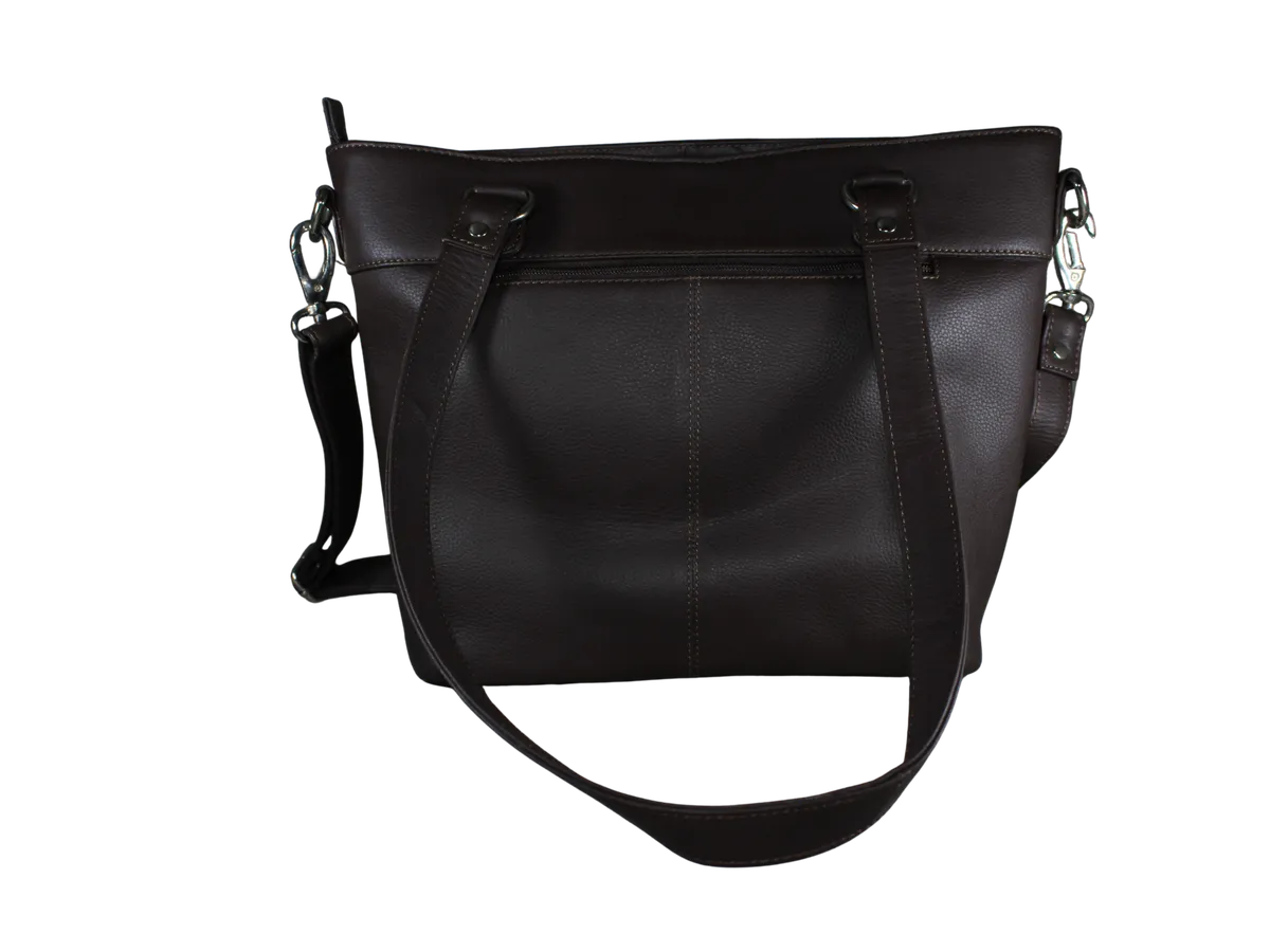 Jace Mens Leather Bags Dark Brown - BIMB3006