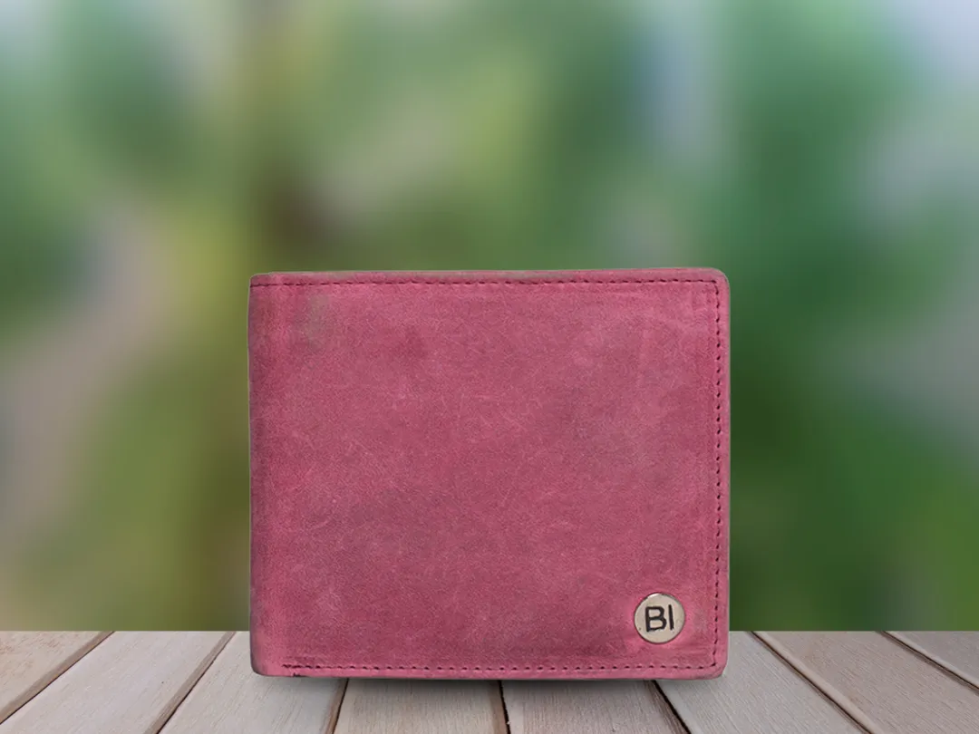 Arthur Men’s Leather Wallet Pink - BIMW116