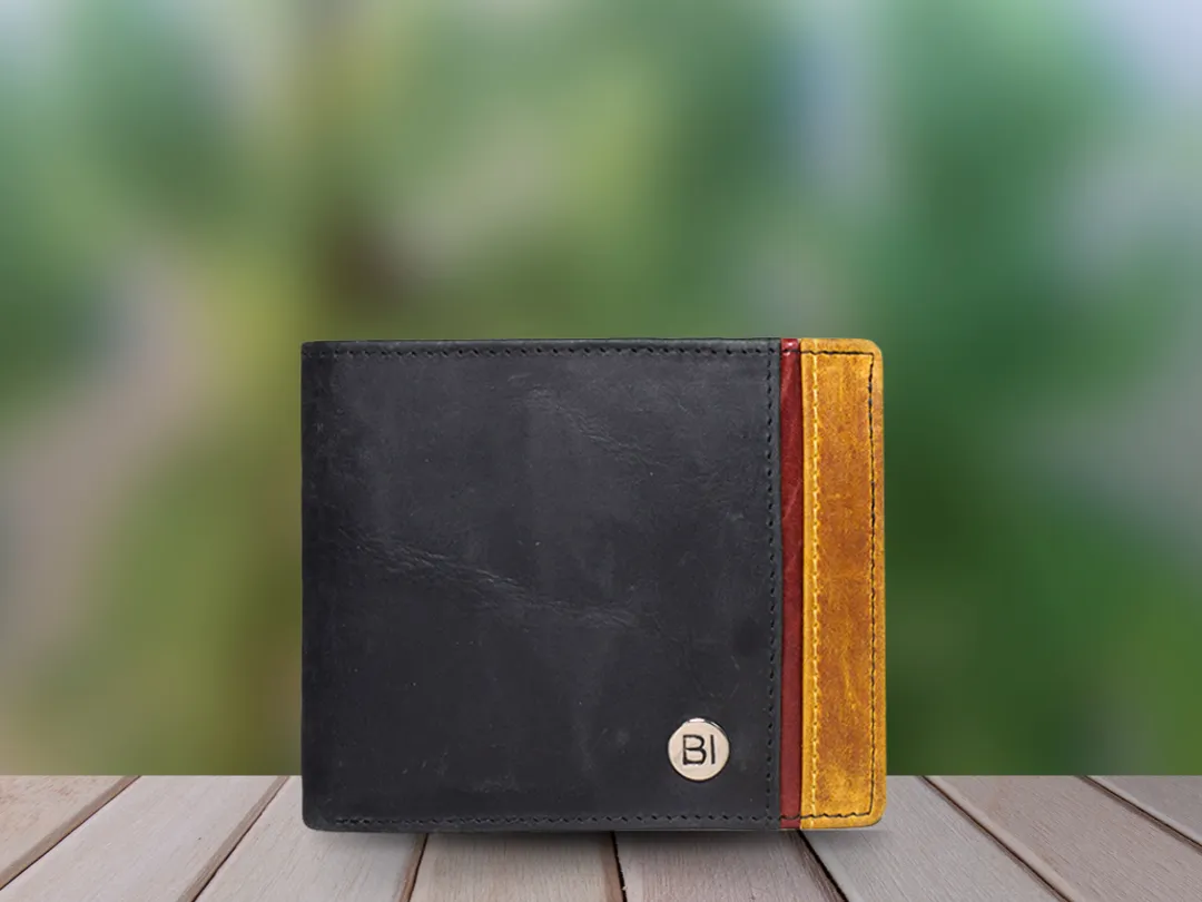 Archie Men’s Leather Wallet Black - BIMW117