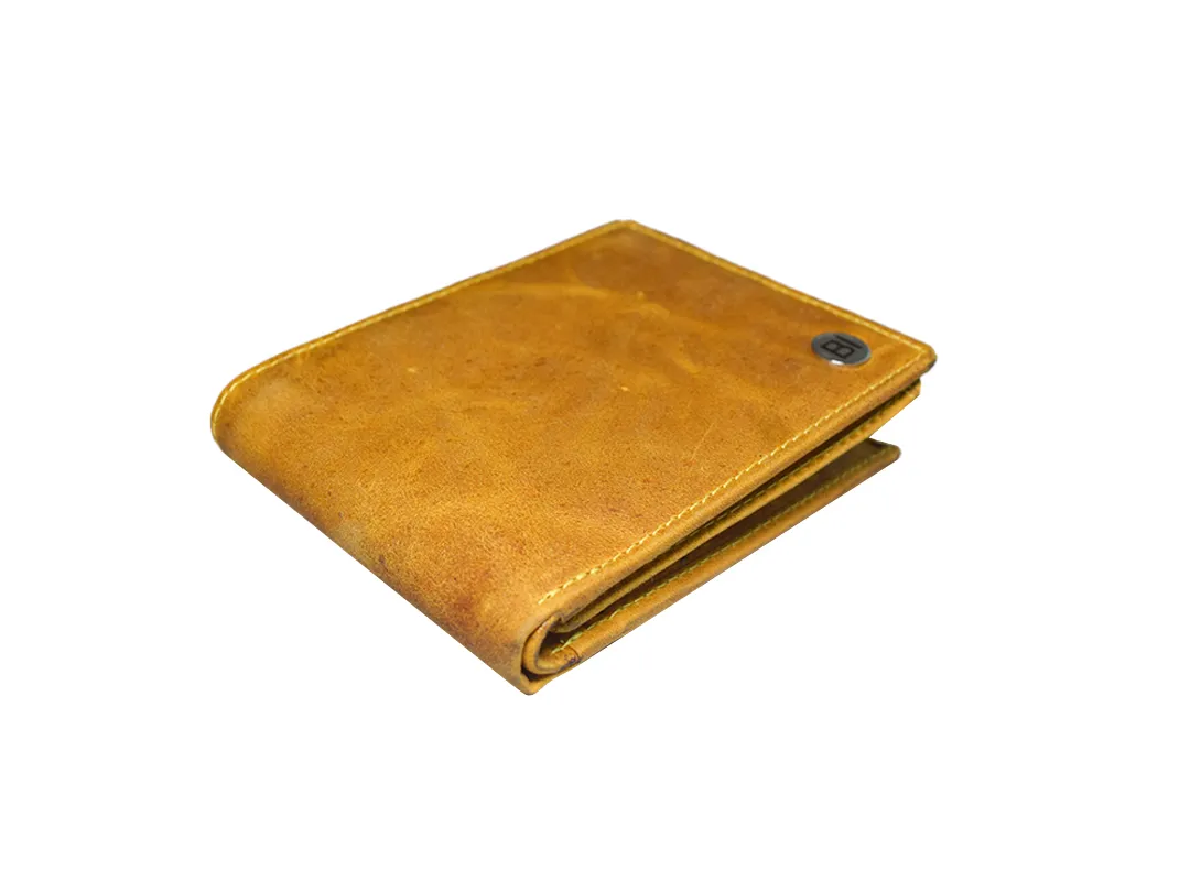 Ollie Men’s Leather Wallet Tan - BIMW118