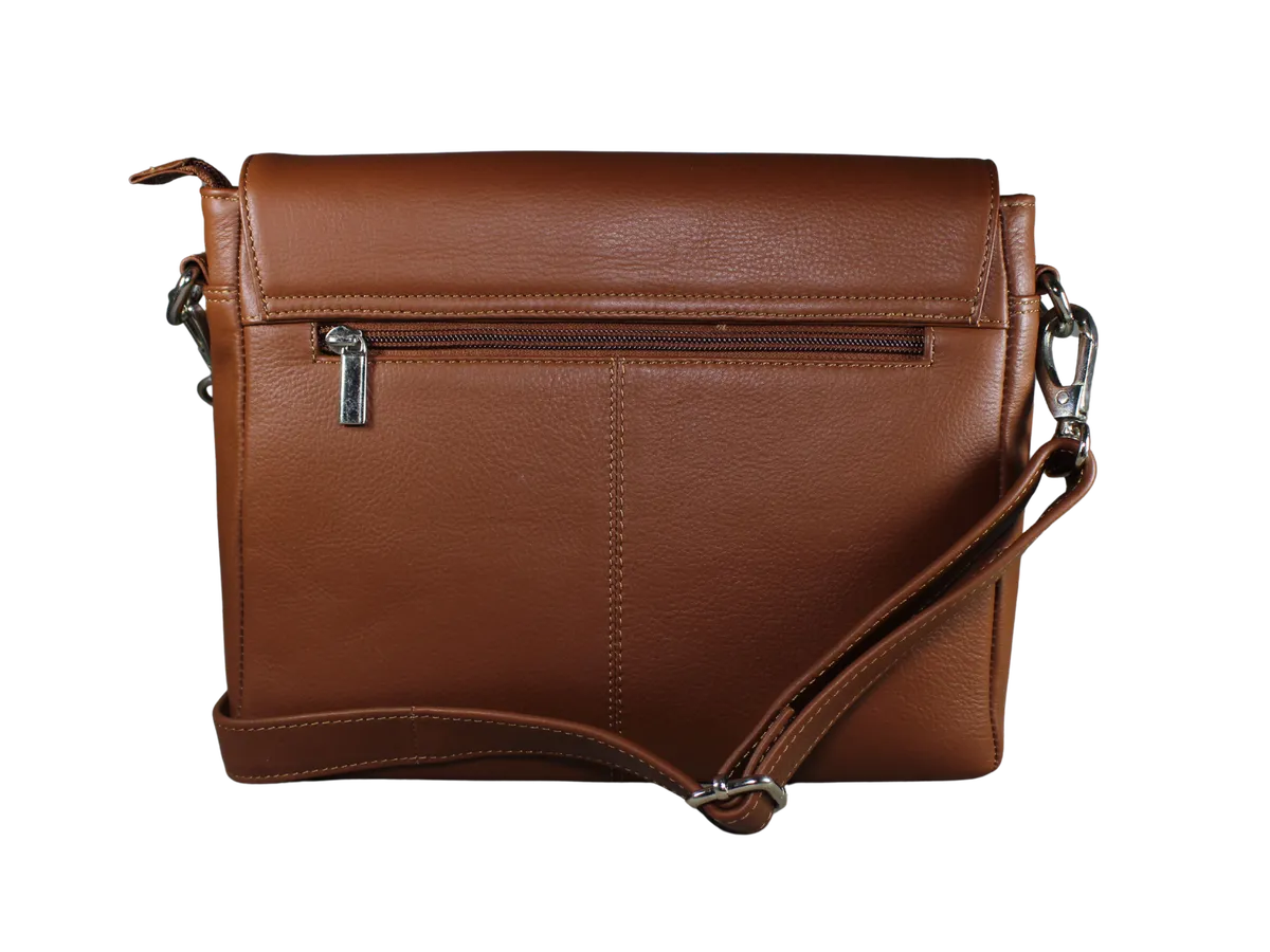 Lorenzo Mens Leather Bags Light Brown - BIMB3007