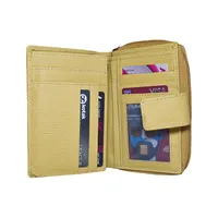 Matilda Women’s leather wallet Yellow - BIWW121