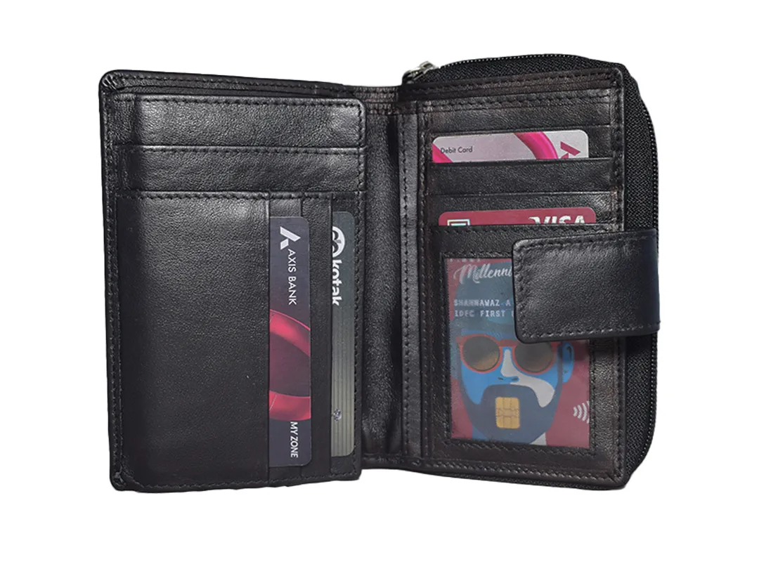 Matilda Women’s leather wallet Black - BIWW122