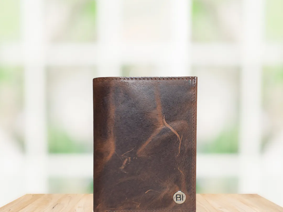 Charlie Men’s leather wallet Brown  - BIMW124