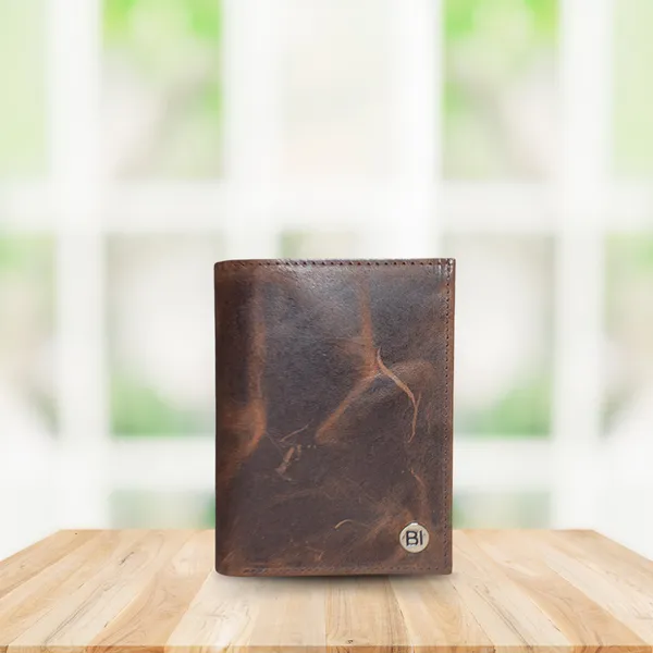 Charlie Men’s leather wallet Brown  - BIMW124