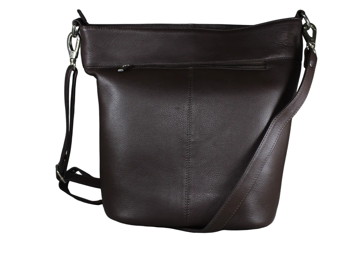Jameson Mens Leather Bags Dark Brown - BIMB3008