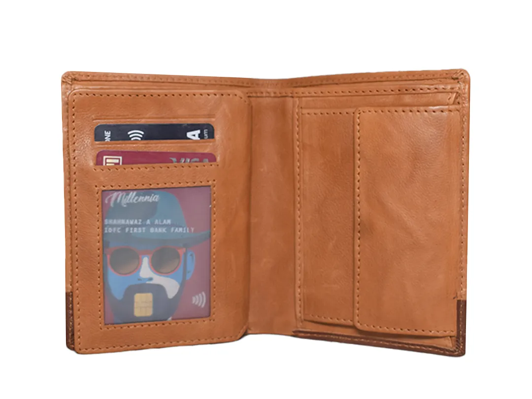 Oscar Men’s leather wallet Tan - BIMW125