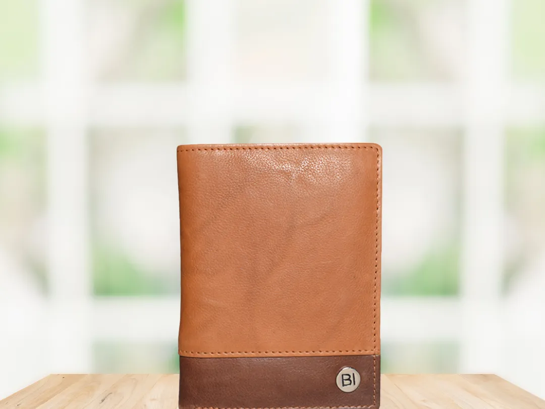 Oscar Men’s leather wallet Tan - BIMW125