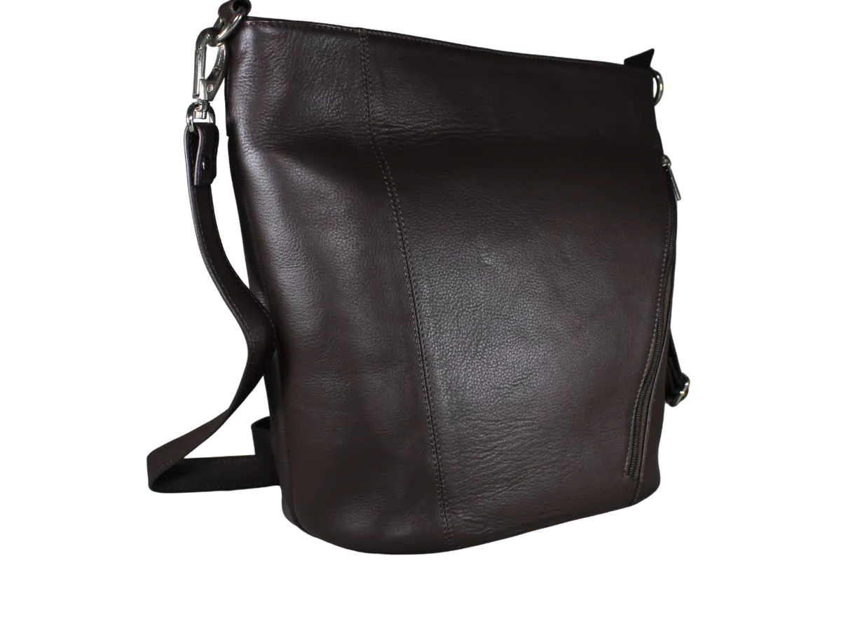 Jameson Mens Leather Bags Dark Brown - BIMB3008