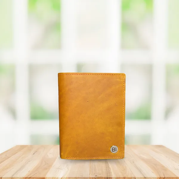 Henry Men’s leather wallet Tan - BIMW127