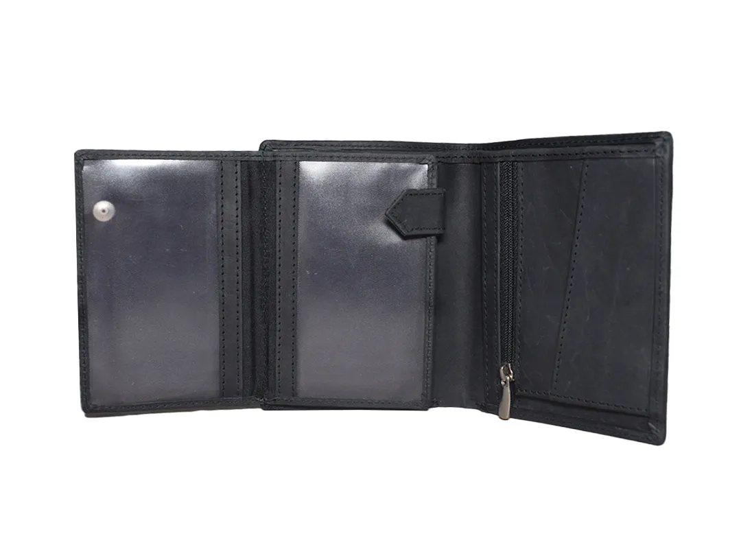 Henry Men’s leather wallet Black - BIMW128