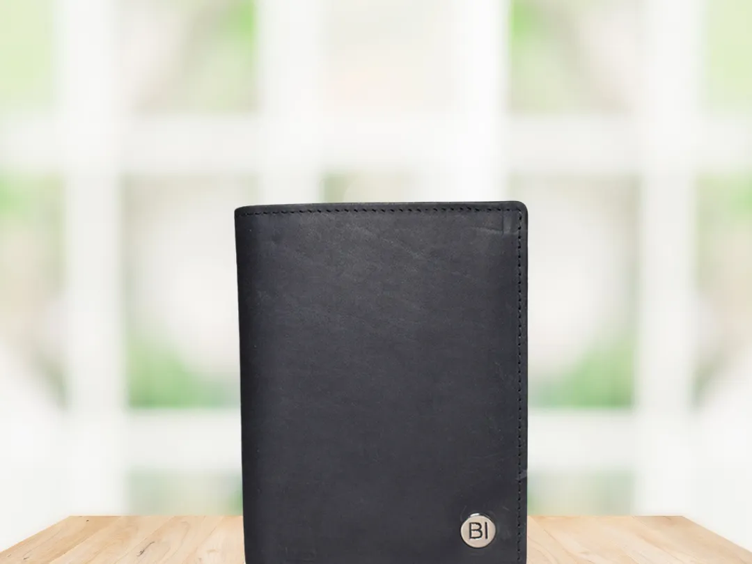 Henry Men’s leather wallet Black - BIMW128