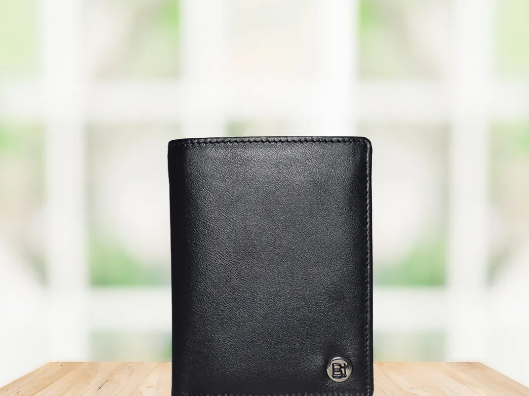 Harry Men’s Leather Wallet Black - BIMW129