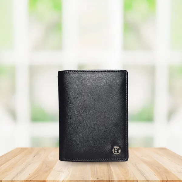 Harry Men’s Leather Wallet Black - BIMW129