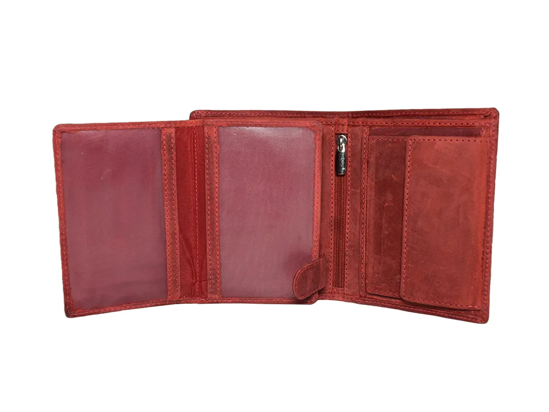 Jack Men’s Leather Wallet Red - BIMW132