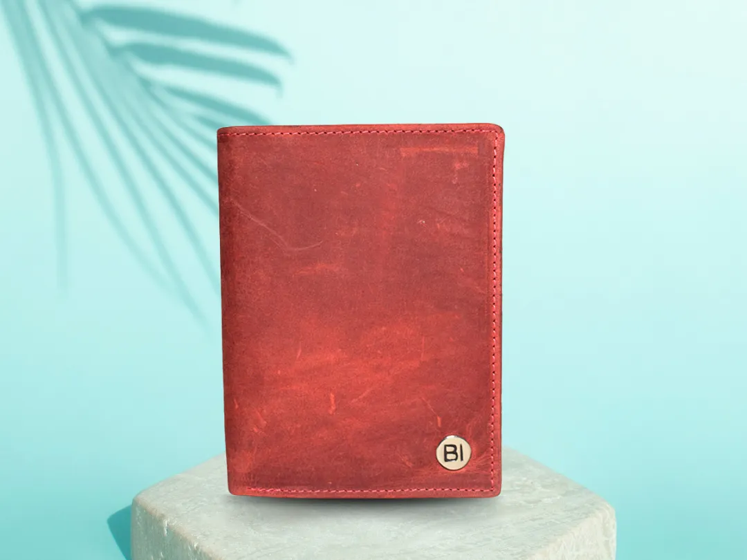 Jack Men’s Leather Wallet Red - BIMW132