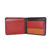 Tommy Men’s Leather Wallet Black Multi Color - BIMW135