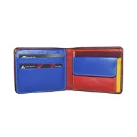 Tommy Men’s Leather Wallet Brown Multi Color - BIMW136