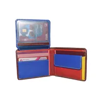Tommy Men’s Leather Wallet Brown Multi Color - BIMW136