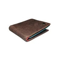 Luca Men’s leather wallet Dark Brown - BIMW137