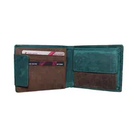 Luca Men’s leather wallet Turquoise - BIMW138