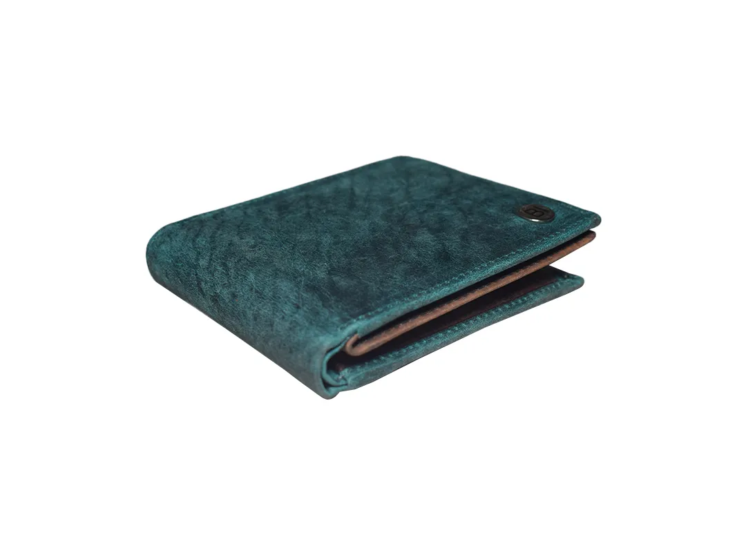 Luca Men’s leather wallet Turquoise - BIMW138