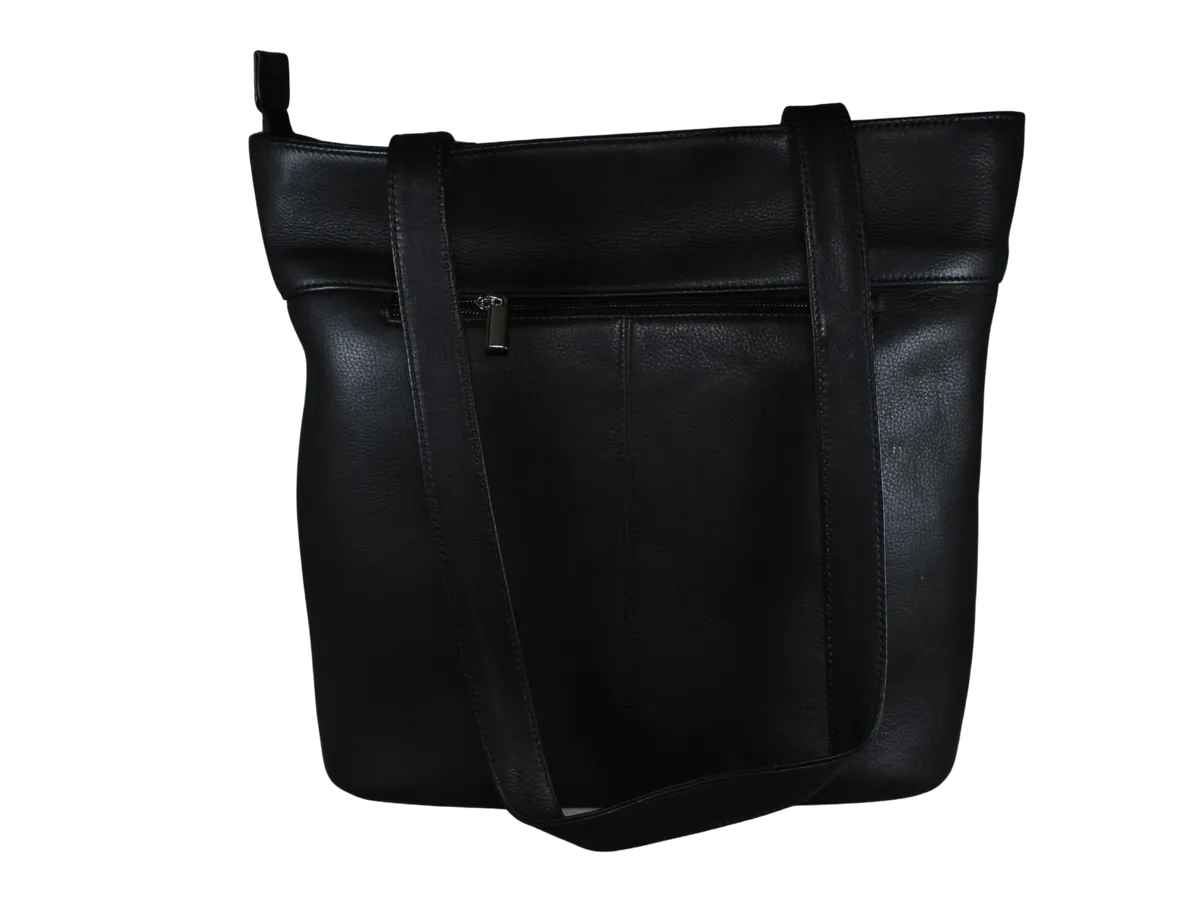 Carson Mens Leather Bags Black - BIMB3010