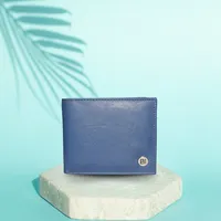 Theodore Men’s leather Wallet Tuft Blue - BIMW139