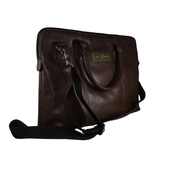 Declan  Mens Leather Bags Dark Brown - BIMB3011